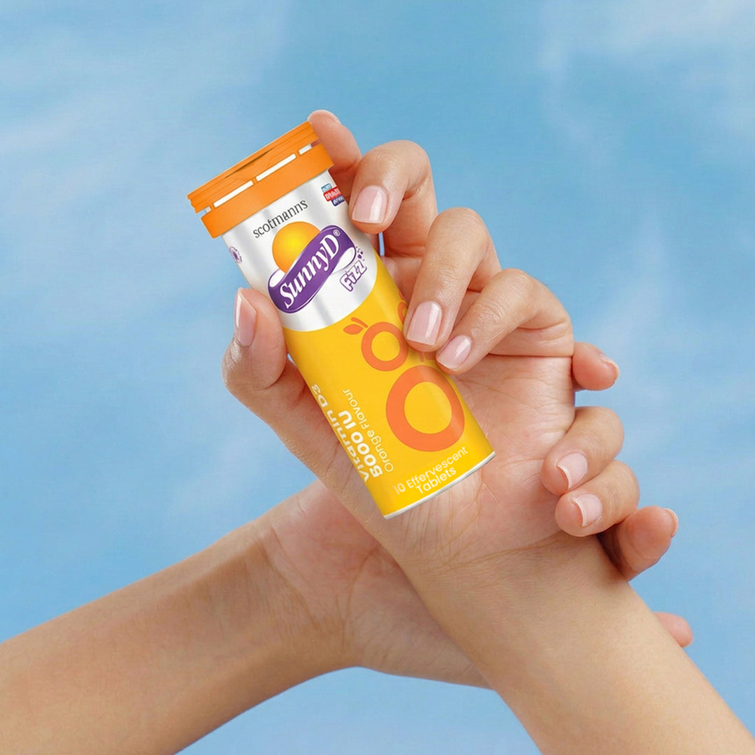 Scotmann’s SunnyD Fizz Vitamin D3 (5,000 IU) – 10 Effervescent Tablets
