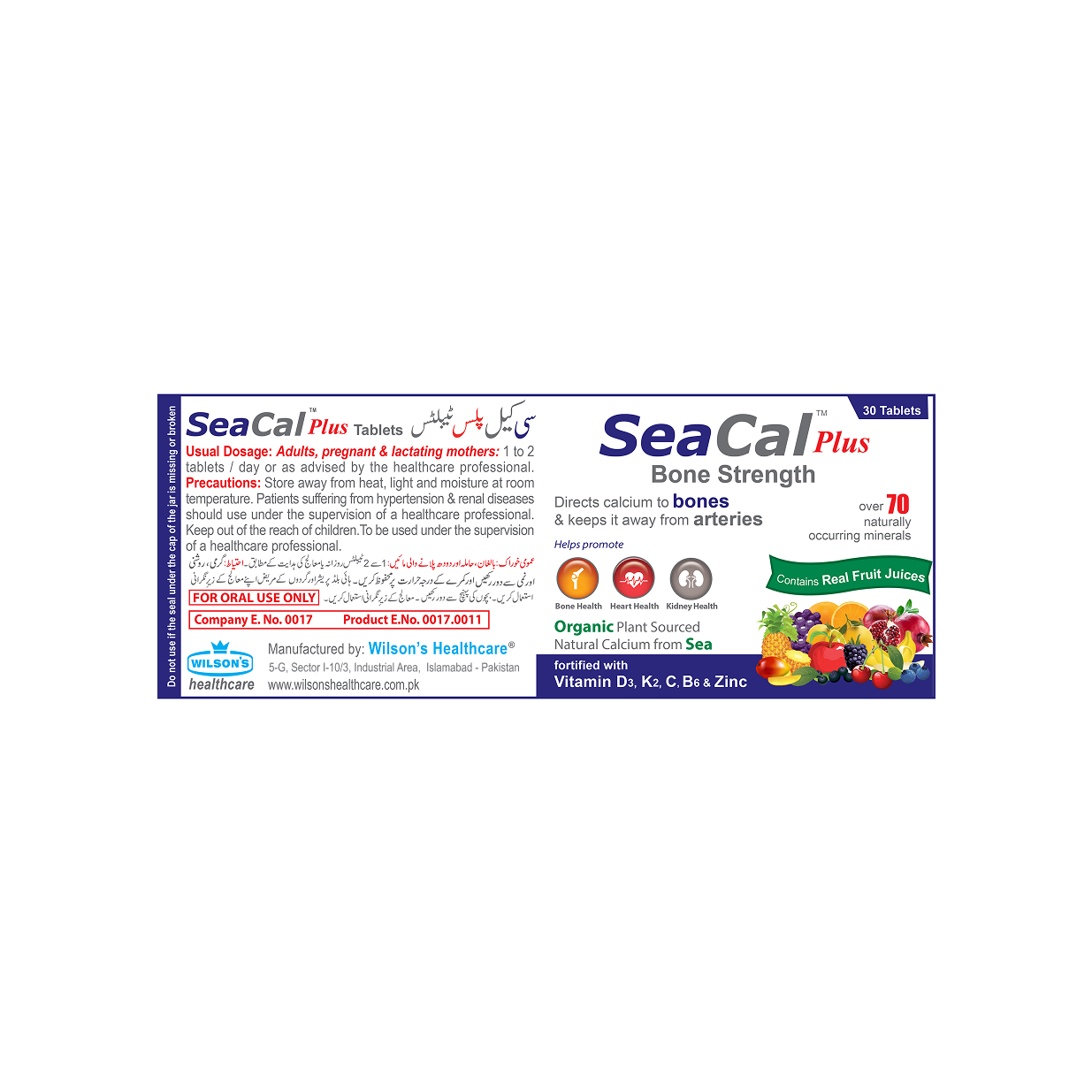 Wilson’s SeaCal Plus - 30 Tablets