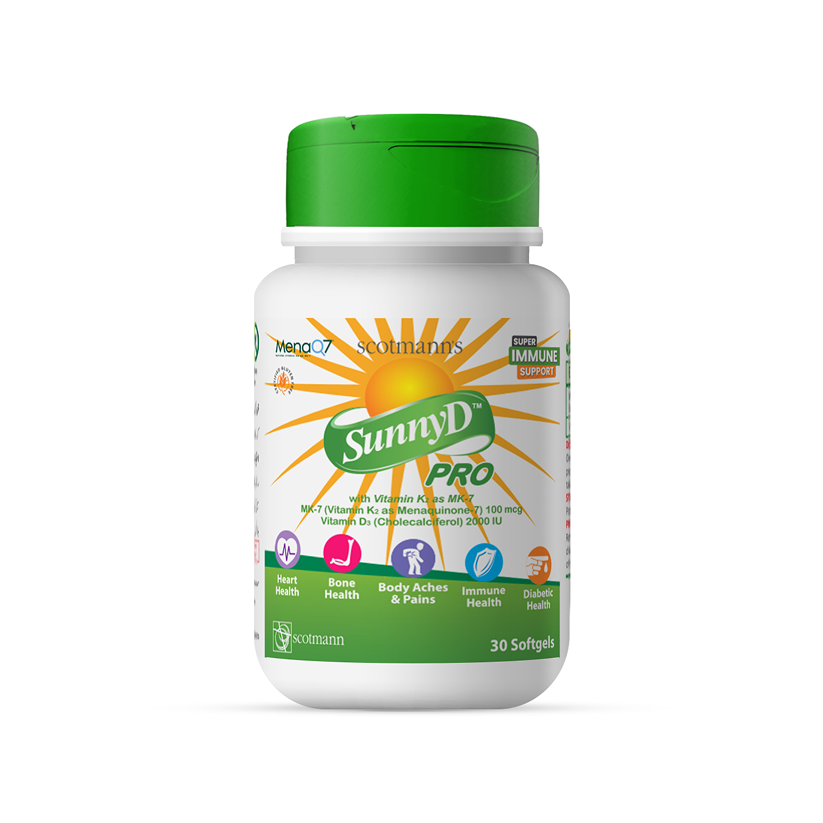 Scotmann’s SunnyD Pro Vitamin K2 & D3 - 30 Softgels