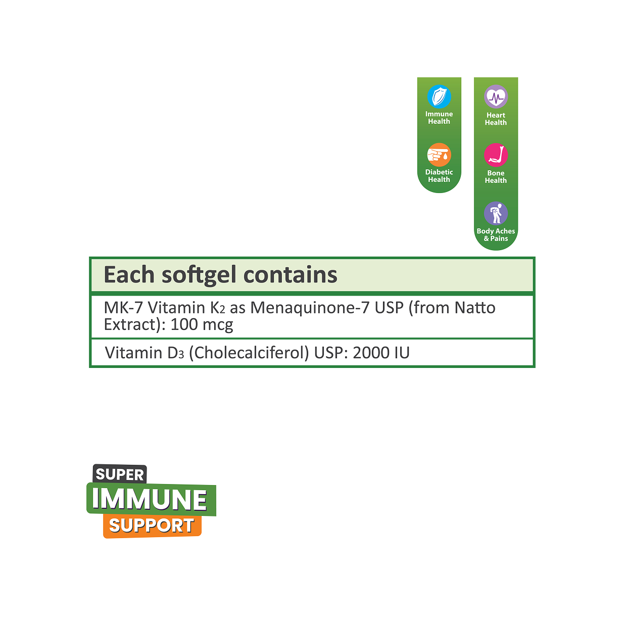 Scotmann’s SunnyD Pro Vitamin K2 & D3 - 30 Softgels
