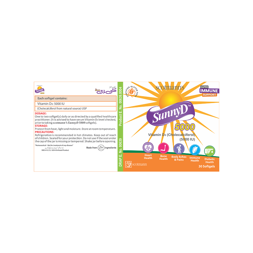 Scotmann’s SunnyD 5000IU - 30 Softgels