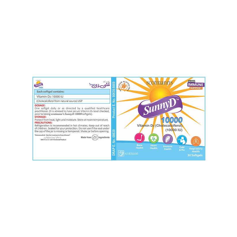 Scotmann’s SunnyD 10000IU - 30 Softgels