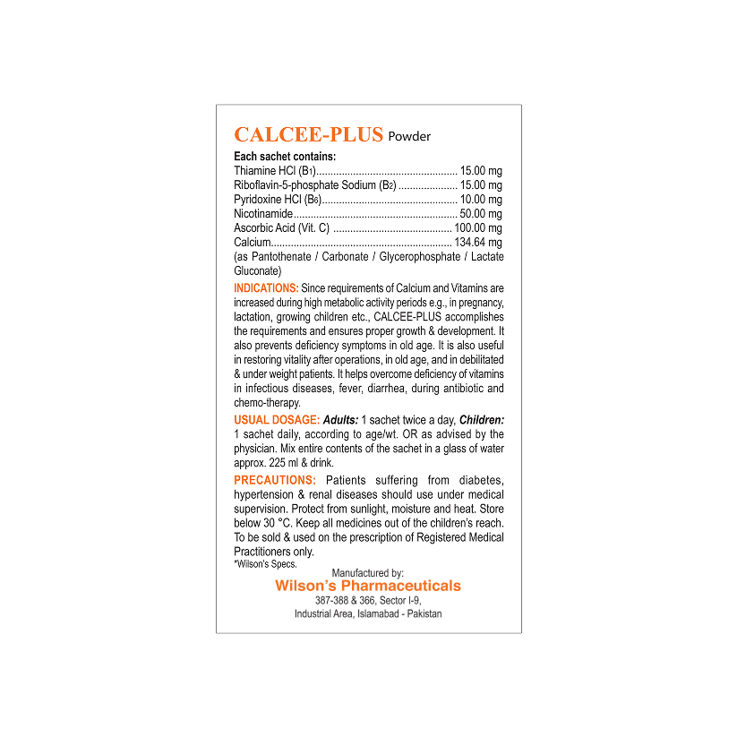 Wilson’s Calcee Plus