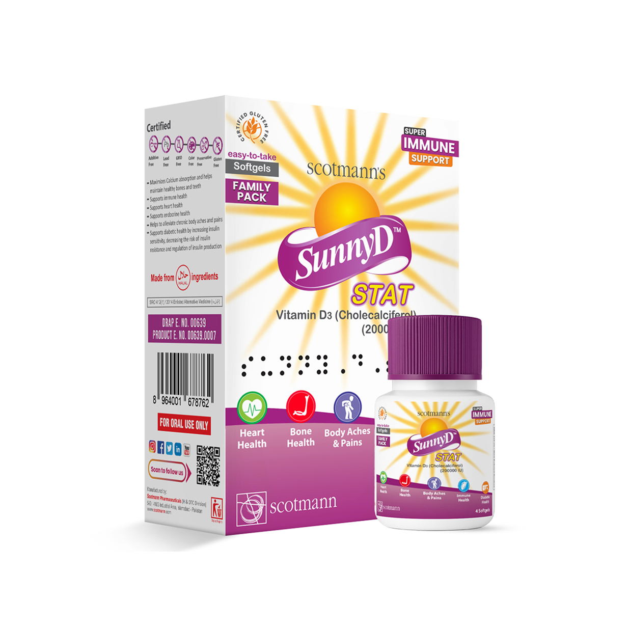 Scotmann’s SunnyD Stat Softgel - Family Pack