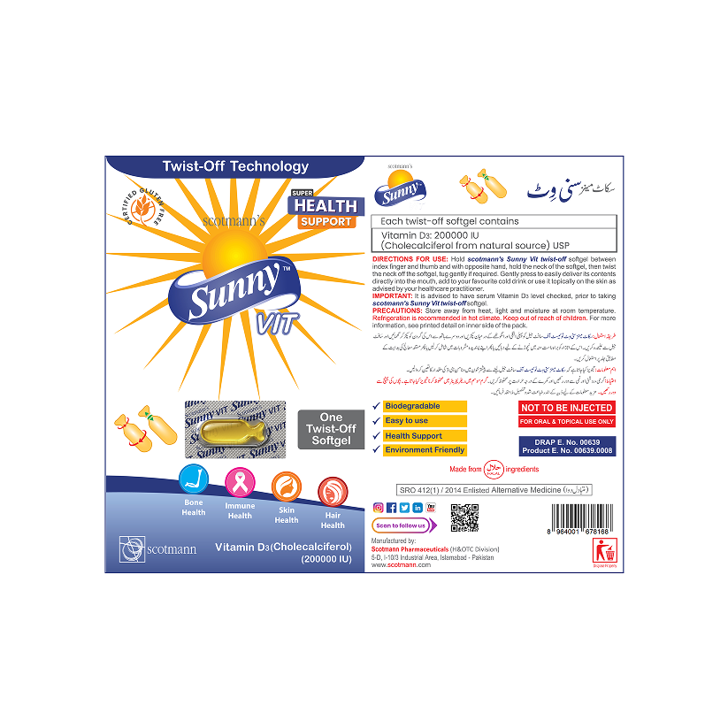 Scotmann’s Sunny Vit Twist-off - Softgel