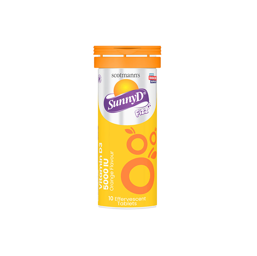 Scotmann’s SunnyD Fizz Vitamin D3 (5,000 IU) – 10 Effervescent Tablets
