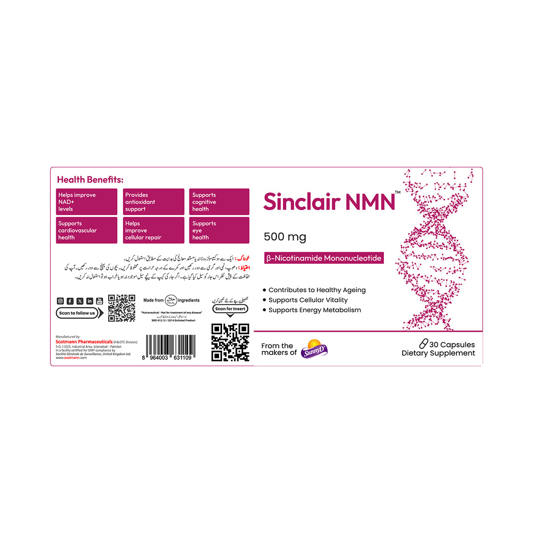 Sinclair NMN 500mg - 30 Capsules